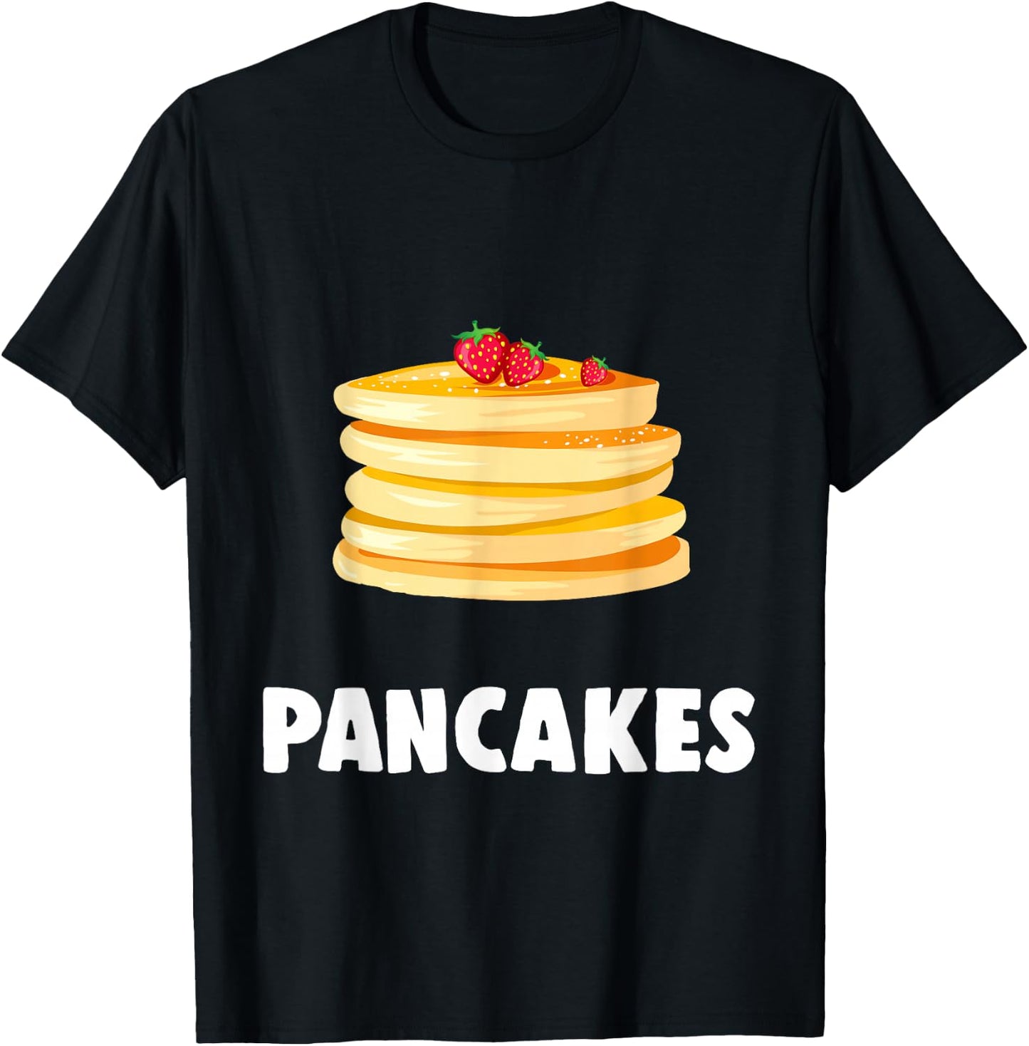 Couple Matching Halloween Costumes Pancakes T-Shirt - T-Shirt | Black