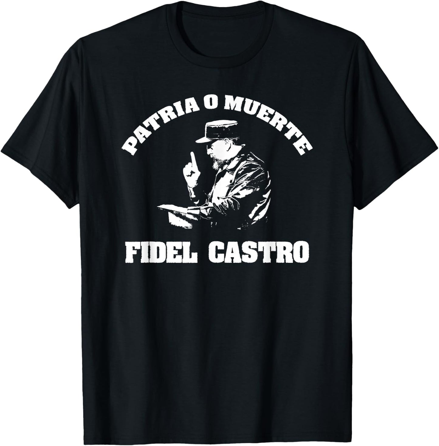 Fidel Castro Cuba Revolution Latin America T-Shirt - T-Shirt | Black
