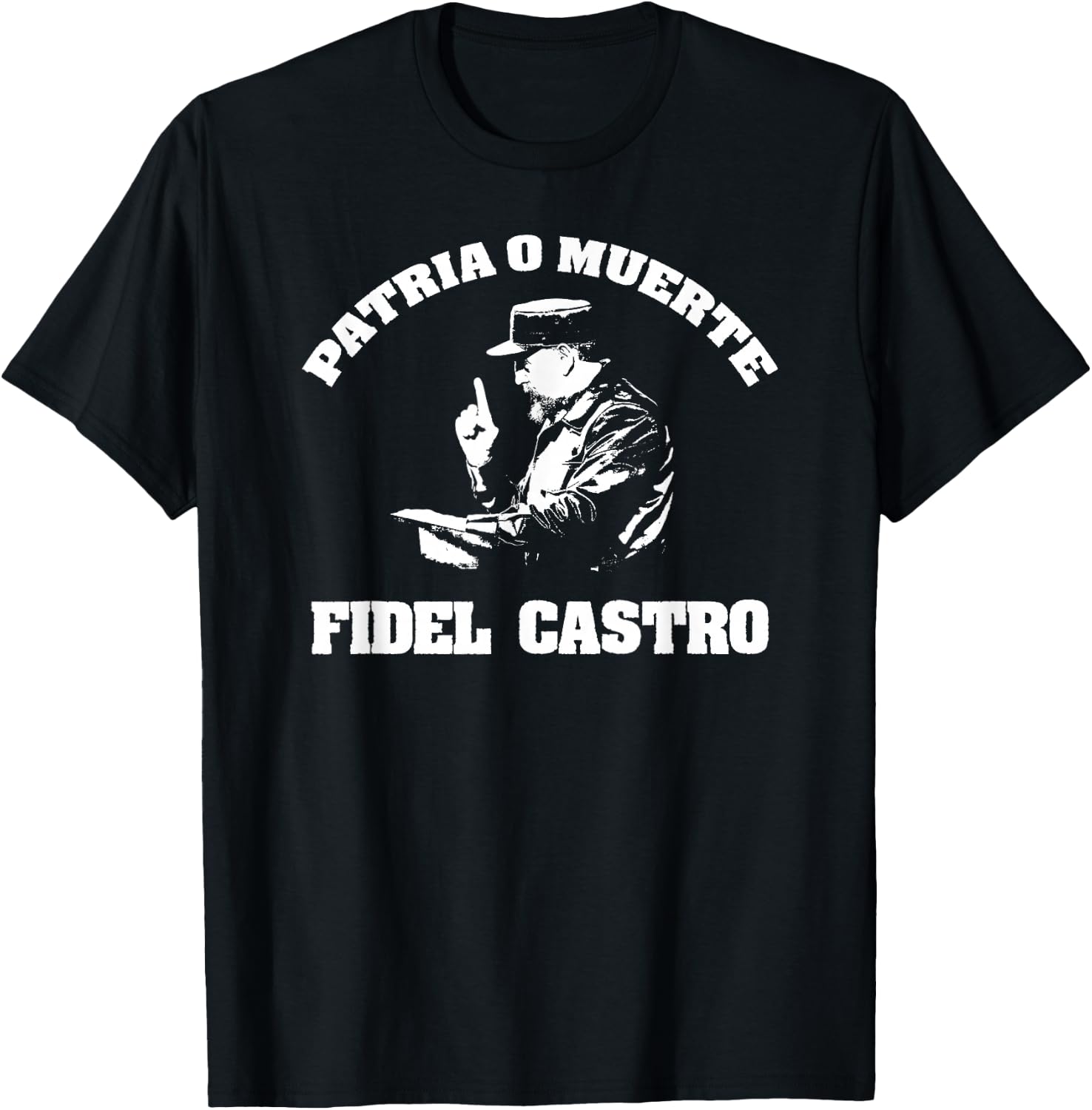 Fidel Castro Cuba Revolution Latin America T-Shirt - T-Shirt | Black