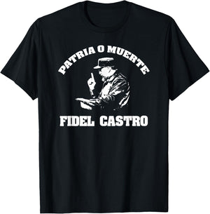 Fidel Castro Cuba Revolution Latin America T-Shirt - T-Shirt | Black