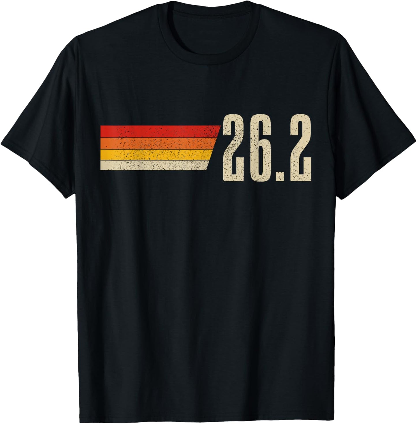 Marathon Running Vintage 26.2 Miles Retro Marathon Runner T-Shirt - T-Shirt | Black