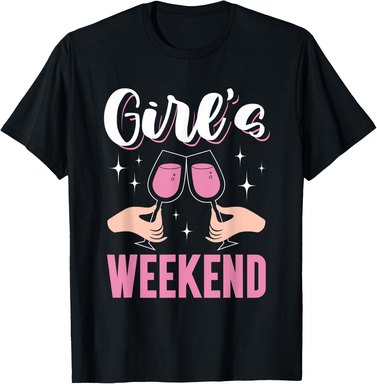 Girl's Weekend Girl Cute Girl's Trip Friends Girls Trip T-Shirt - T-Shirt | Black