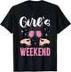 Girl's Weekend Girl Cute Girl's Trip Friends Girls Trip T-Shirt - T-Shirt | Black