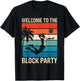 Welcome To The Block Party for Volleyball Players T-Shirt - T-Shirt | Black