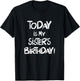Today is My Sister's Birthday Party for Siblings T-Shirt - T-Shirt | Black