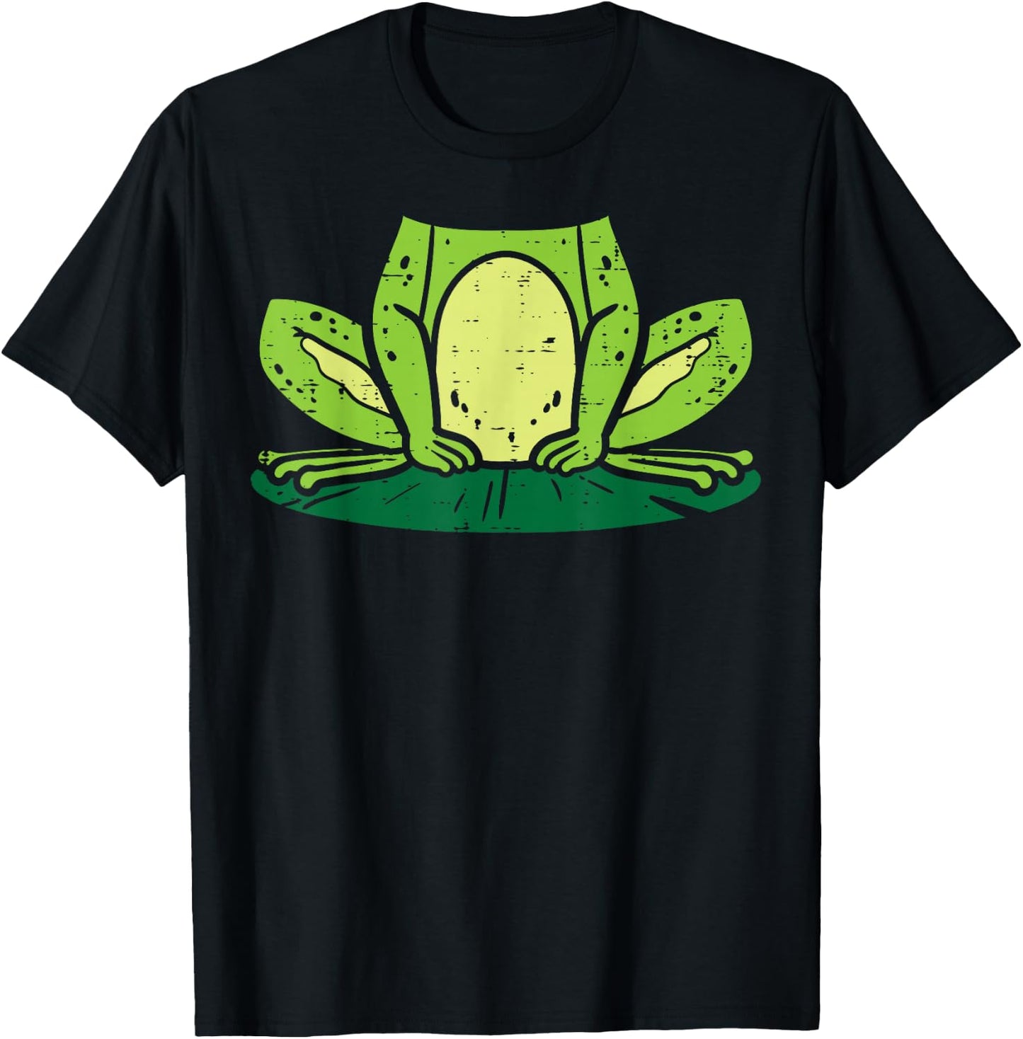 Frog Costume Funny Halloween Animal Men Women Boys Girls T-Shirt - T-Shirt | Black