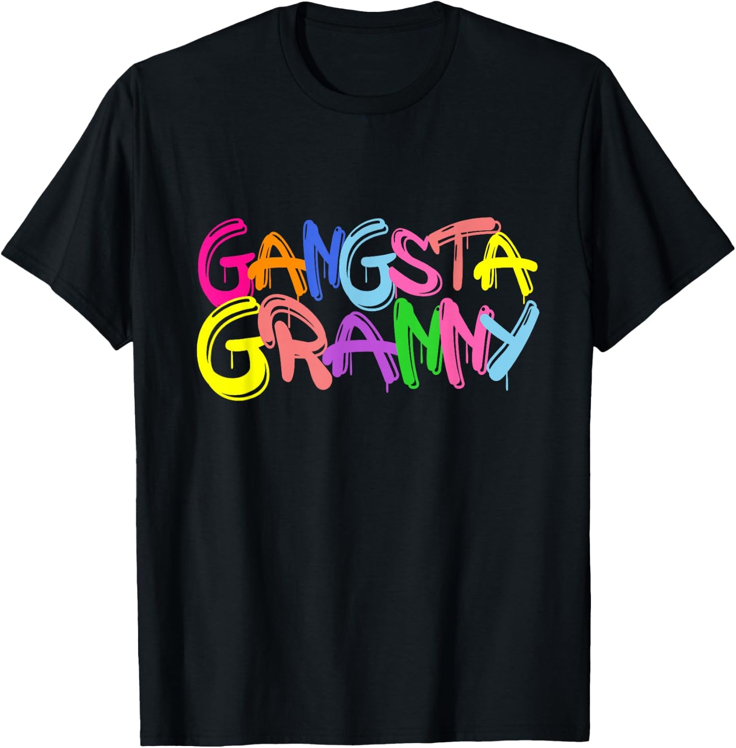 Gangsta Granny Gangster Grandmother Grandma Grammy T-Shirt - T-Shirt | Black