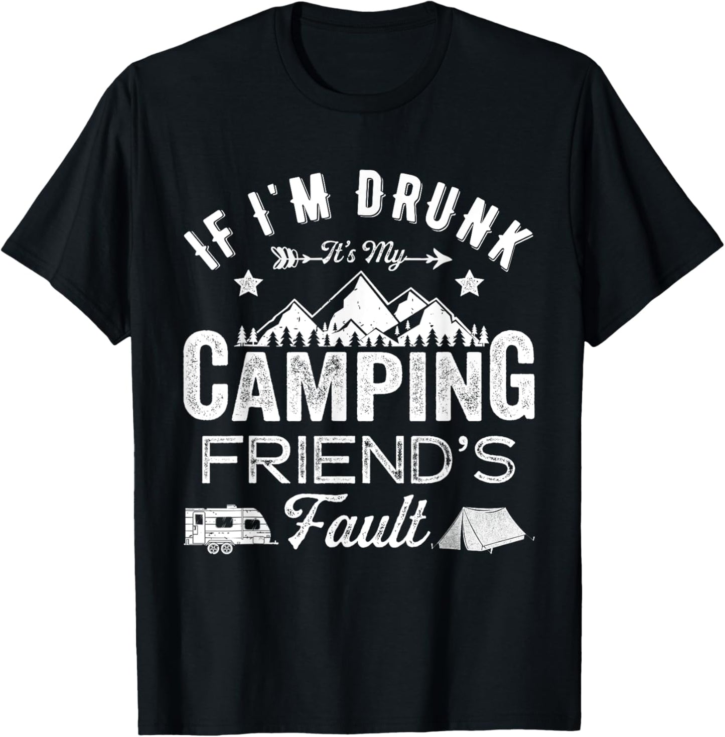 Cool Best Friend Retro Apparel Gift -Adults Black Large Modern Letter Print T-Shirt - T-Shirt | Black