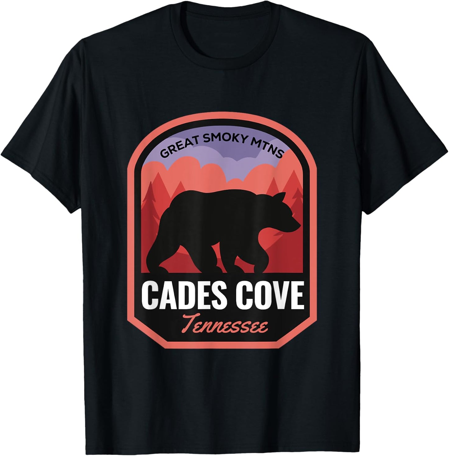 Cades Cove Great Smoky Mtns Tennessee T-Shirt - T-Shirt | Black
