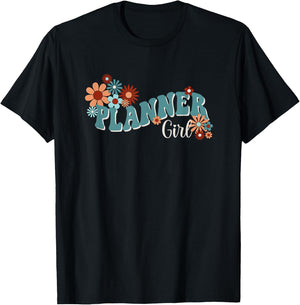 Planner Girl T-Shirt - T-Shirt | Black