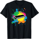 Harmonica Paint Splash Graphic For Harmonica Lovers T-Shirt - T-Shirt | Black