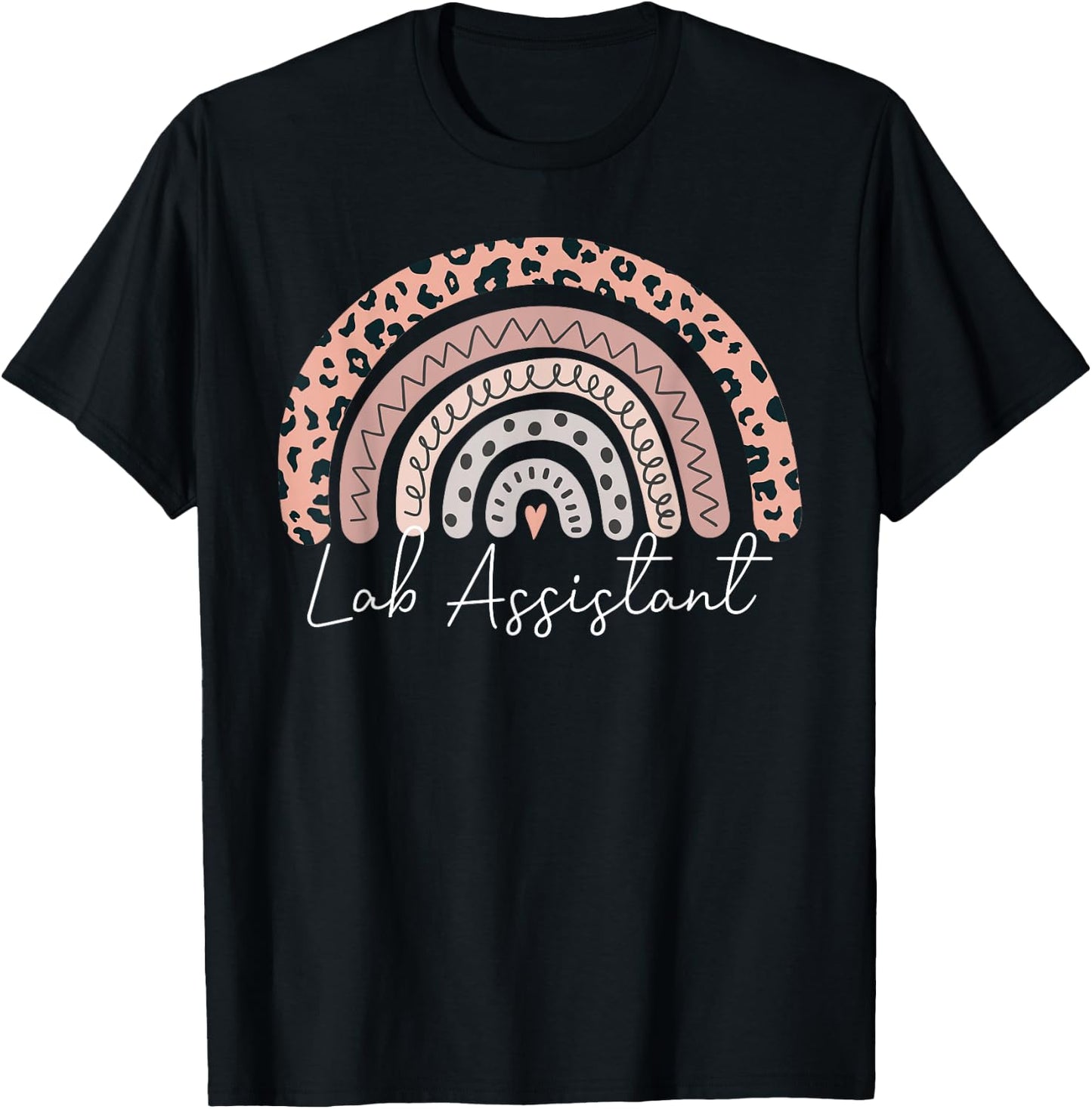 Lab Technologist Lab Scientist Rainbow Lab Assistant T-Shirt - T-Shirt | Black