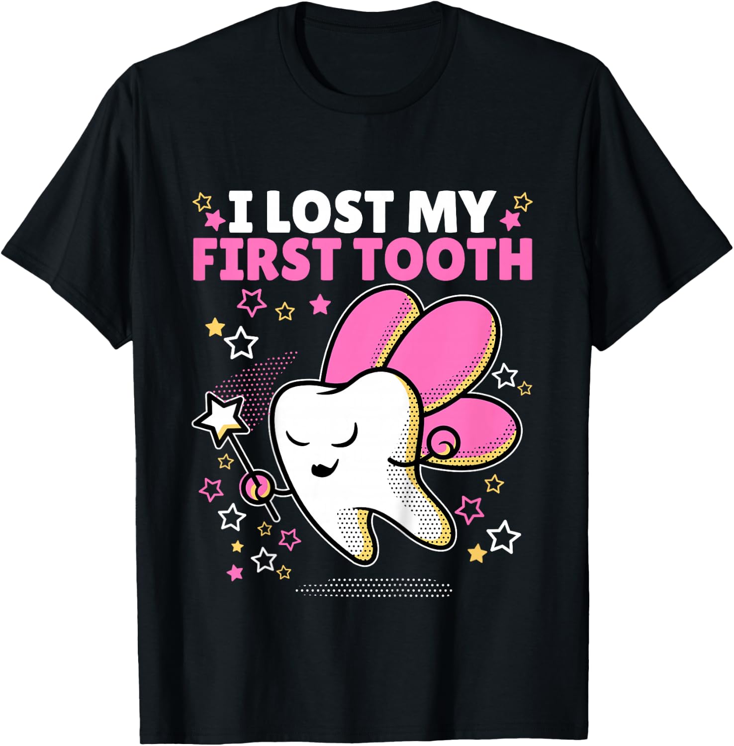I Lost My First Tooth T-Shirt - T-Shirt | Black