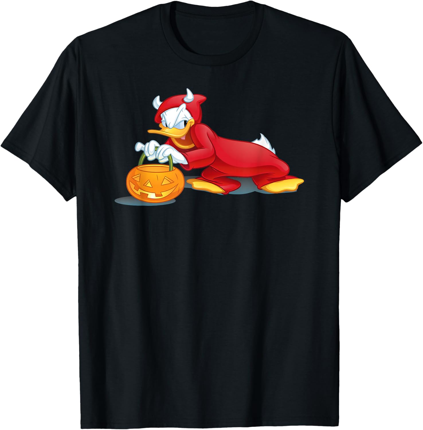 Donald Duck - Halloween Donald Duck Devil T-Shirt - T-Shirt | Black
