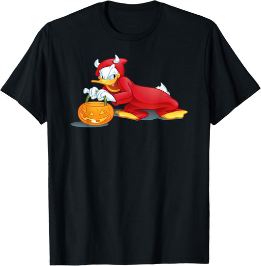 Donald Duck - Halloween Donald Duck Devil T-Shirt - T-Shirt | Black