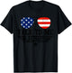 Talk To me Jesus Glasses Usa Flag T-Shirt - T-Shirt | Black