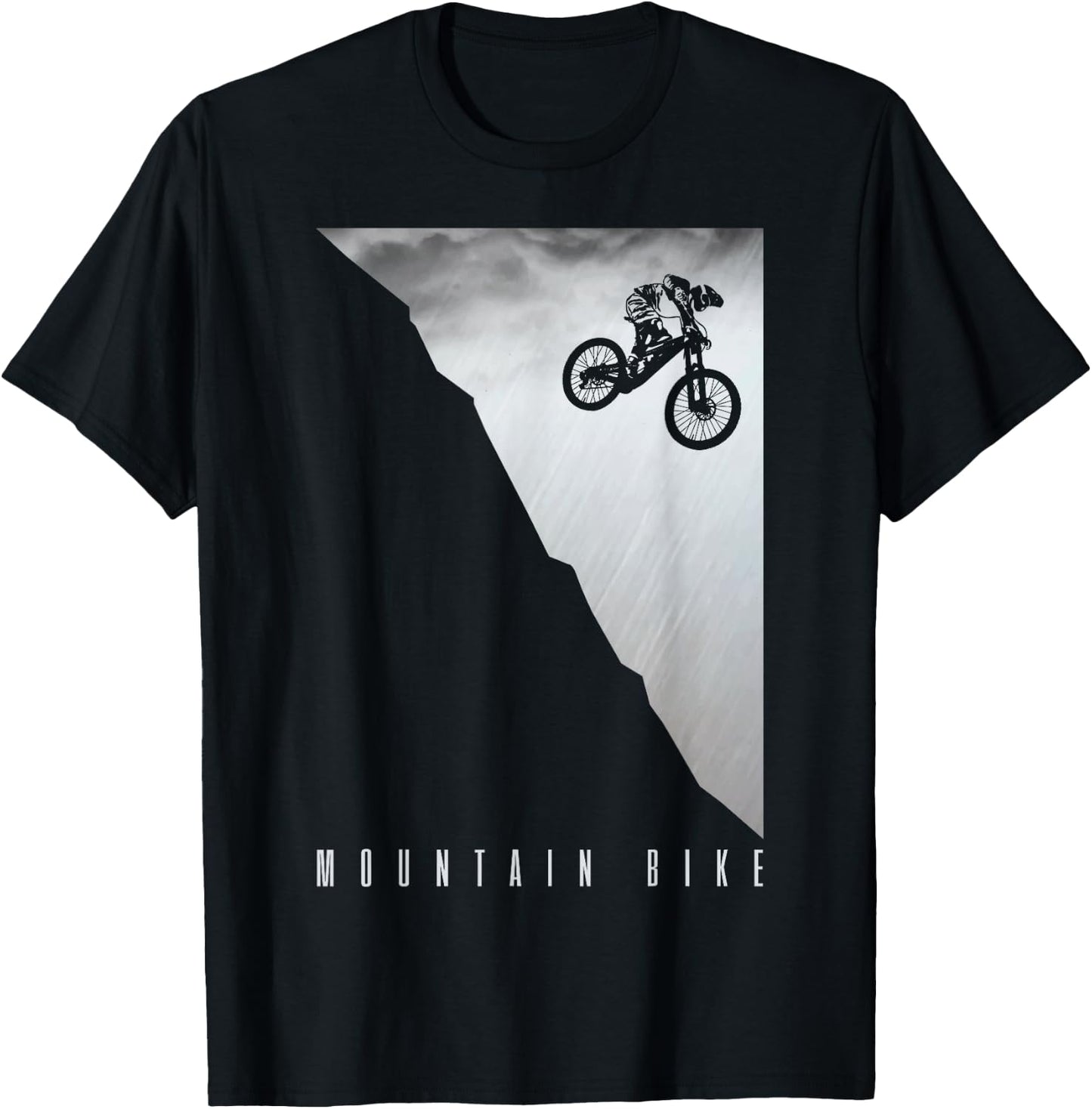Mountain Bike Downhill Vintage MTB Downhill Bicycle Gift T-Shirt - T-Shirt | Black