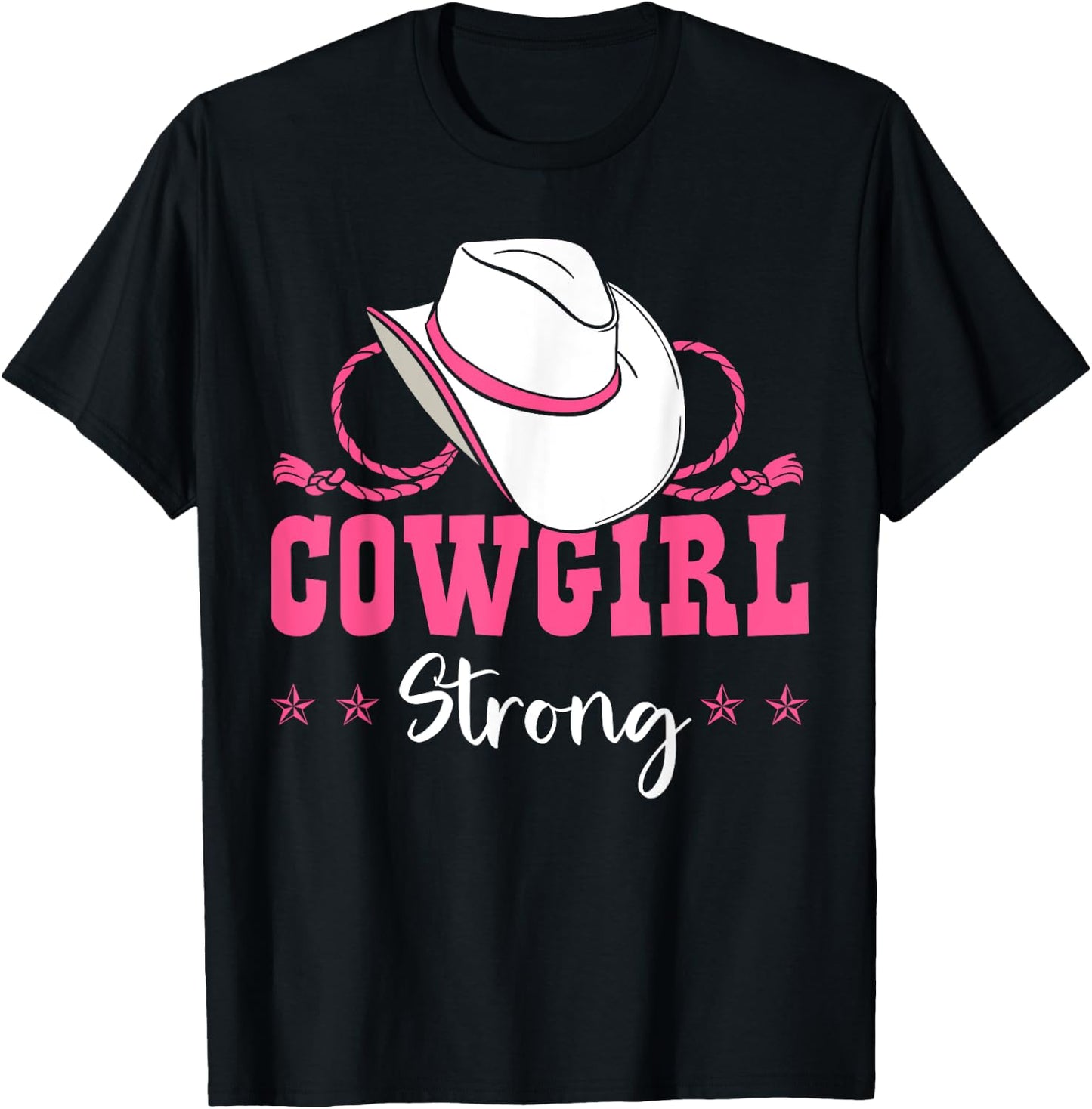 Cowgirl Barrel Racing Roping Horseback Riding Rodeo T-Shirt - T-Shirt | Black