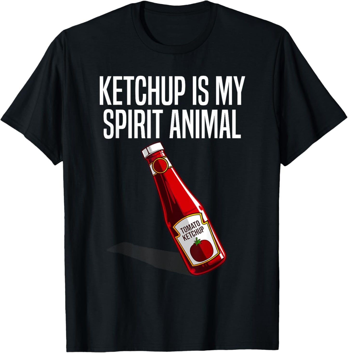 Funny Ketchup Lover Gift Women Kids Tomato Fan T-Shirt - T-Shirt | Black