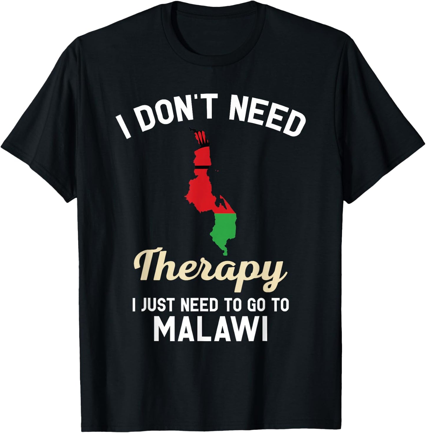 Malawian Malawi Map Gift People from Malawi T-Shirt - T-Shirt | Black