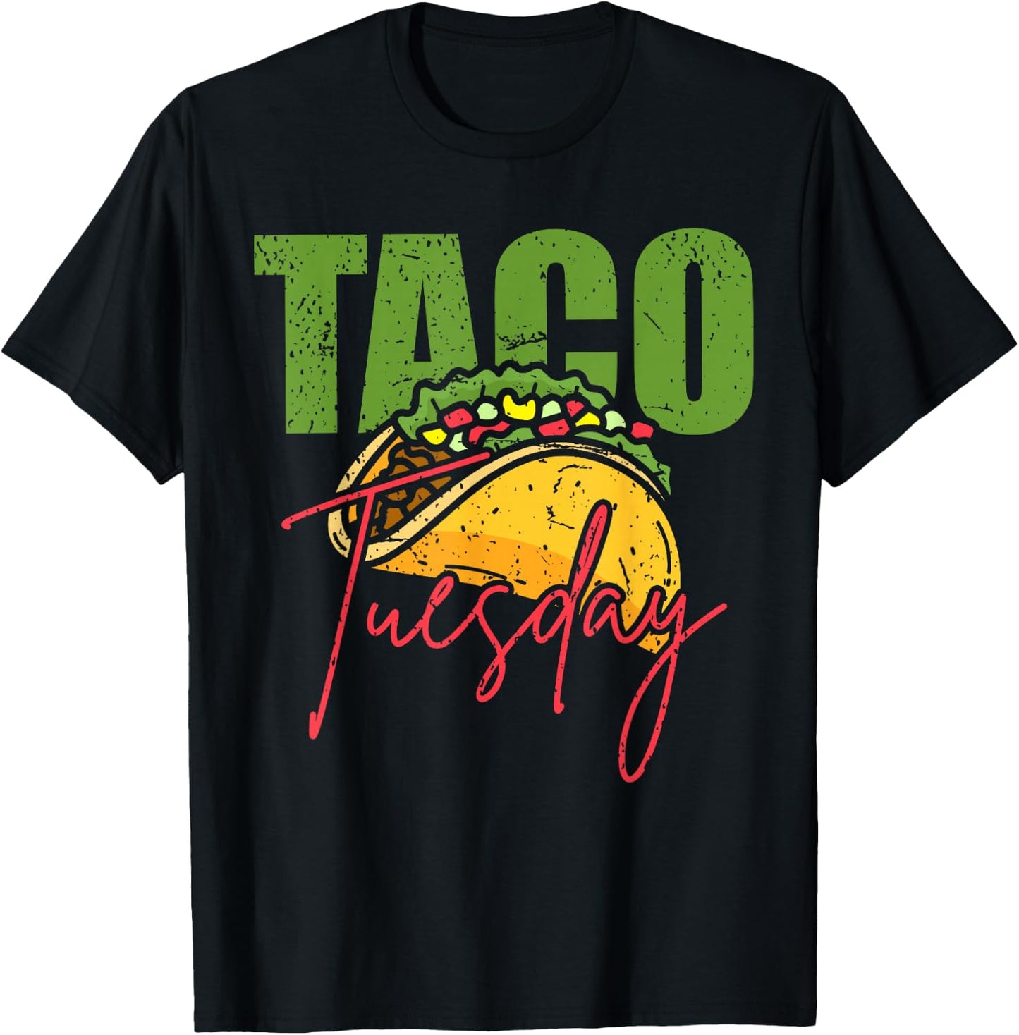 Funny Mexican Taco Lover Taco Tuesday Foodie Mexico Taco T-Shirt - T-Shirt | Black