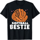 Softball Bestie Cute Match Softballer Player Softball T-Shirt - T-Shirt | Black