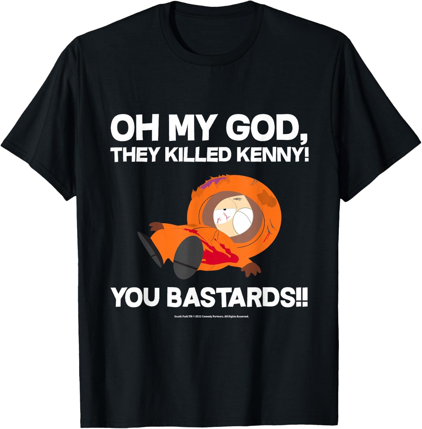 South Park Oh My God They Killed Kenny! T-Shirt - T-Shirt | Black