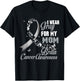 I Wear Grey For My Mom Brain Cancer Awareness Men Women T-Shirt - T-Shirt | Black