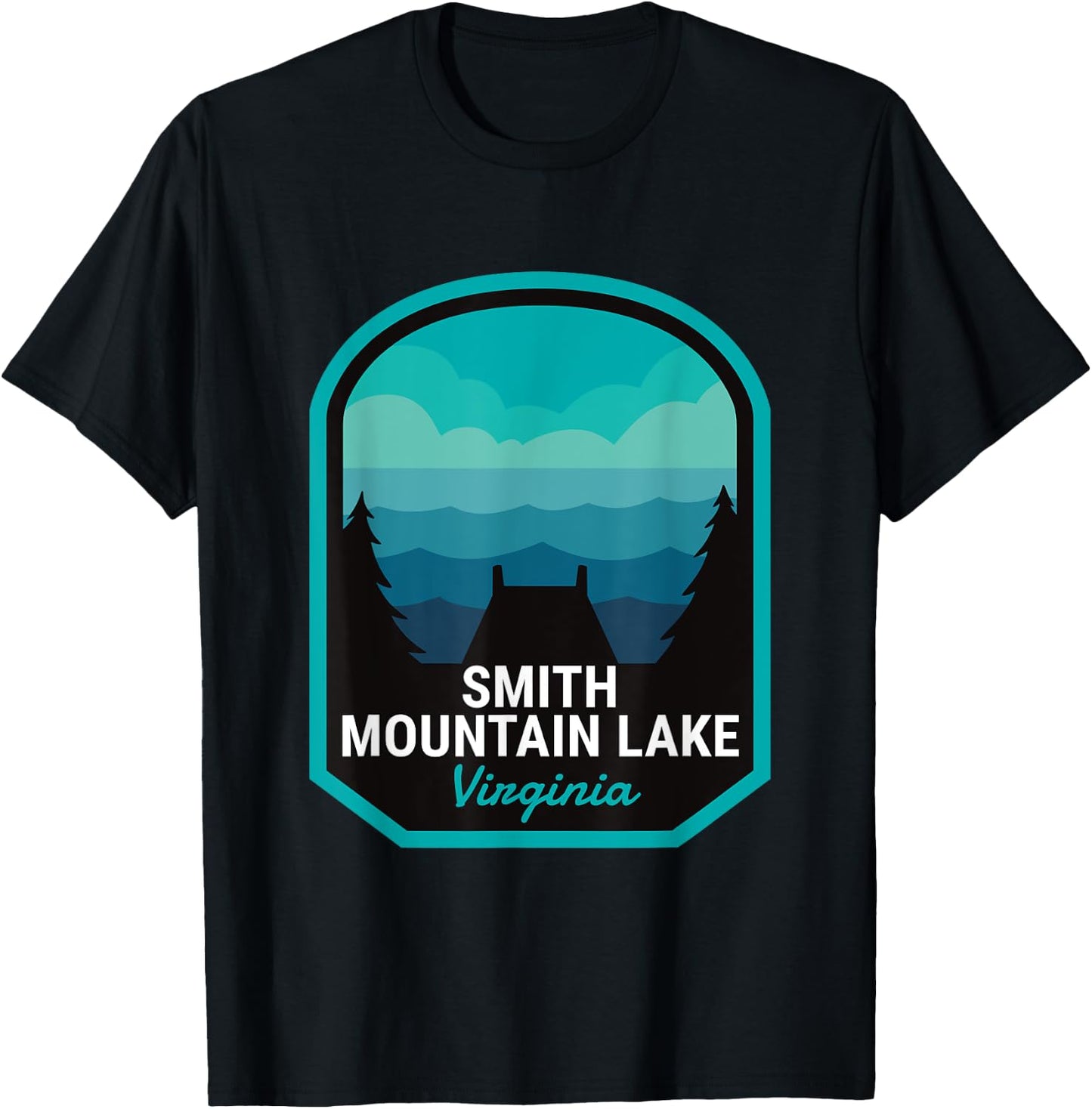 Smith Mountain Lake Virginia Summer Women Kids T-Shirt - T-Shirt | Black