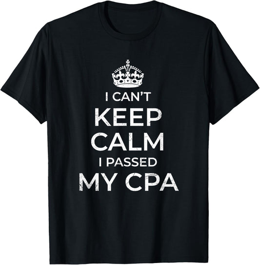 Graduate - CPA Exam Certified T-Shirt - T-Shirt | Black
