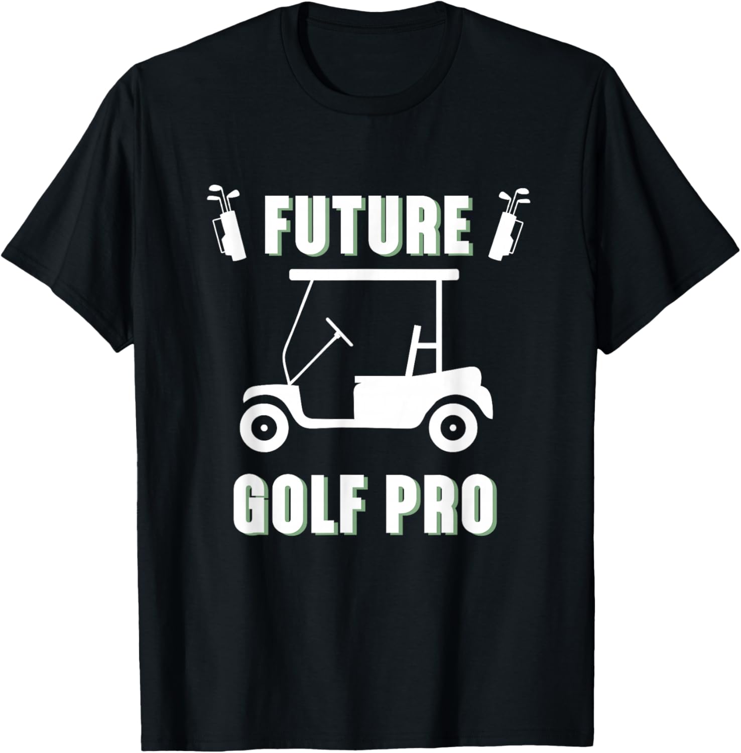Future Golf Pro Golfer Sports Player T-Shirt - T-Shirt | Black