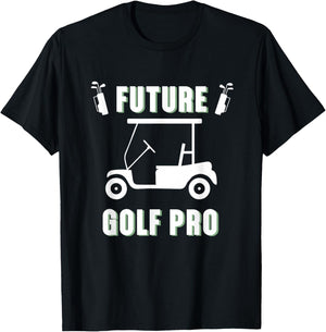 Future Golf Pro Golfer Sports Player T-Shirt - T-Shirt | Black