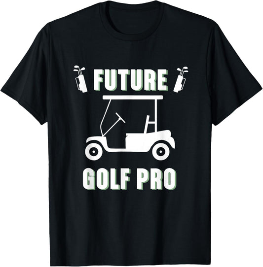 Future Golf Pro Golfer Sports Player T-Shirt - T-Shirt | Black