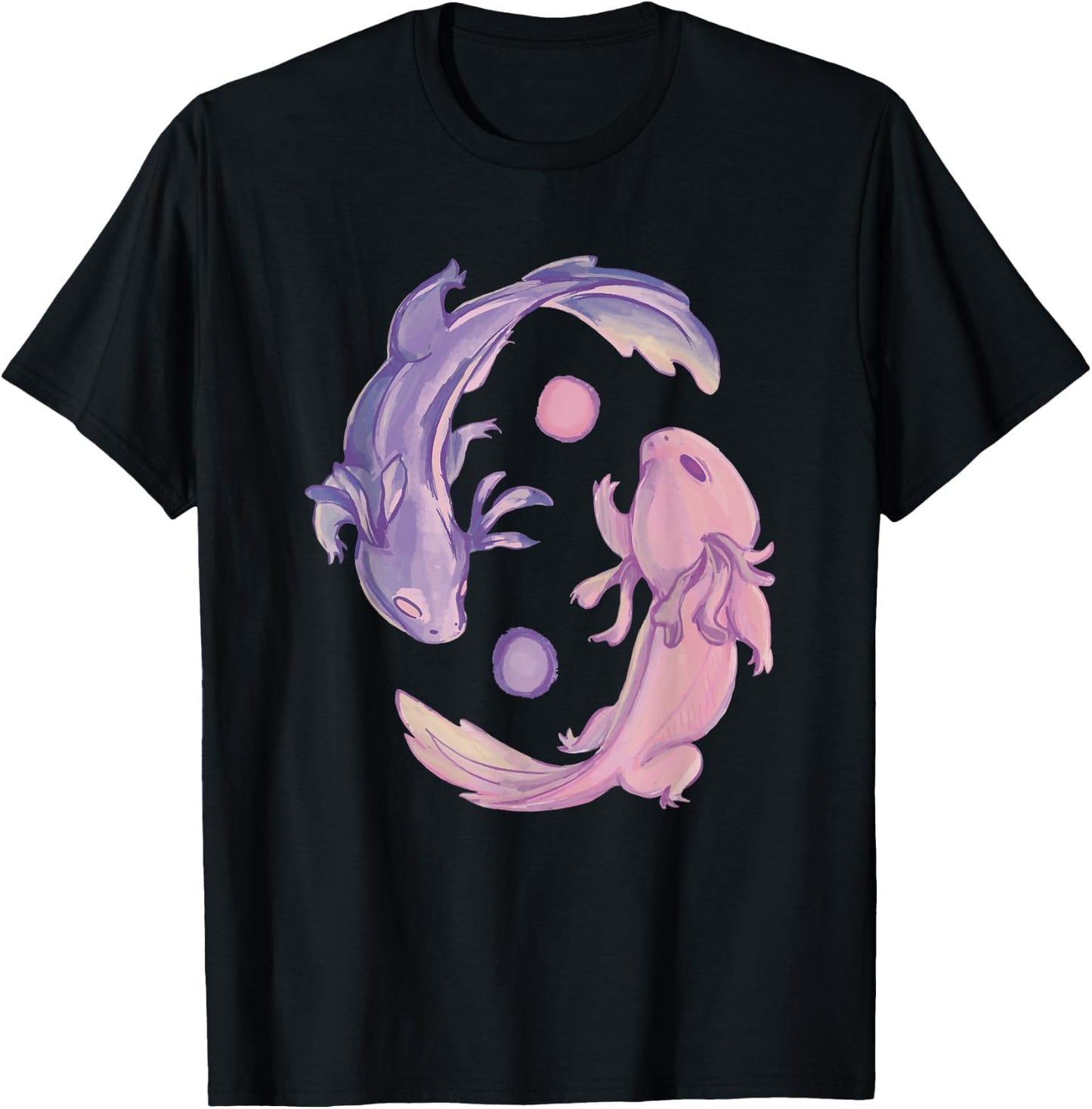 Axolotl Cute Animals Kawaii Jing Jang Axolotl T-Shirt - T-Shirt | Black