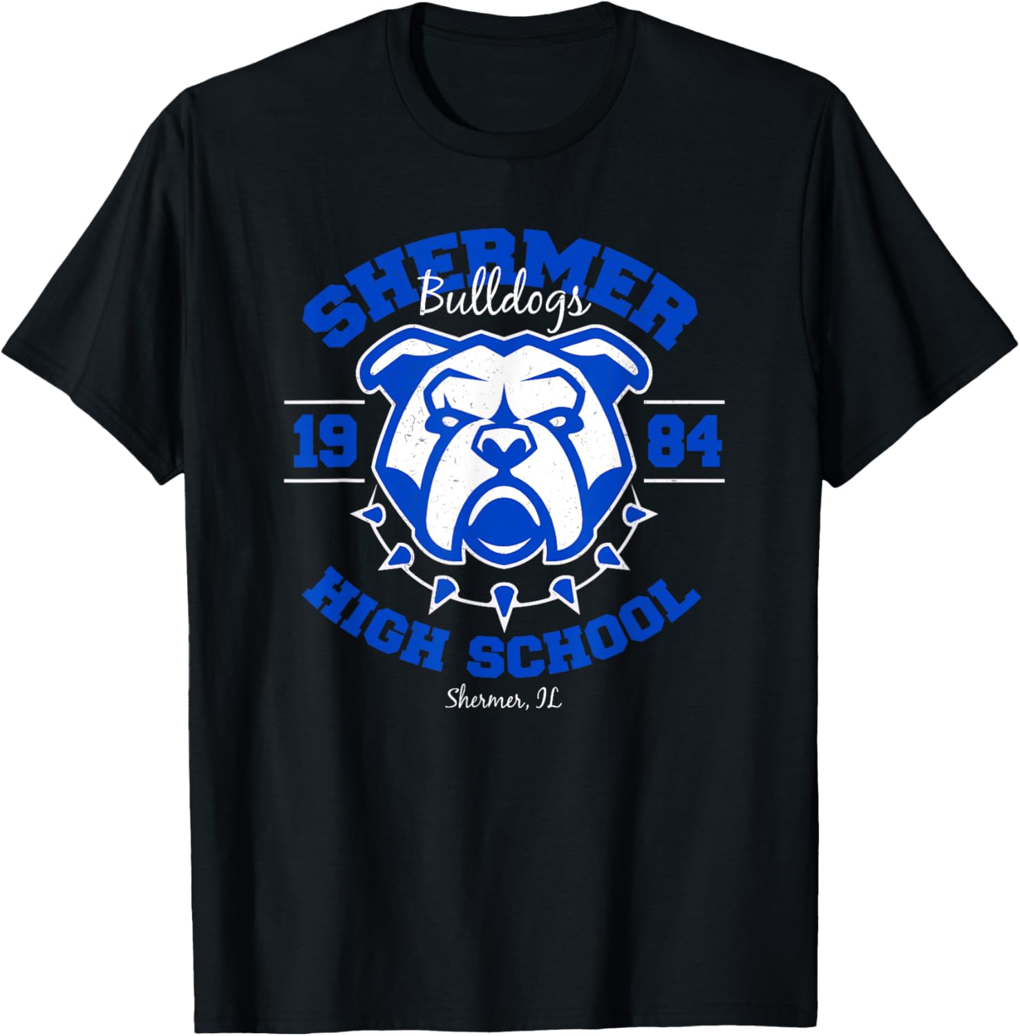 Shermer High School Bulldogs T-Shirt - T-Shirt | Black