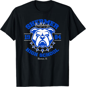 Shermer High School Bulldogs T-Shirt - T-Shirt | Black