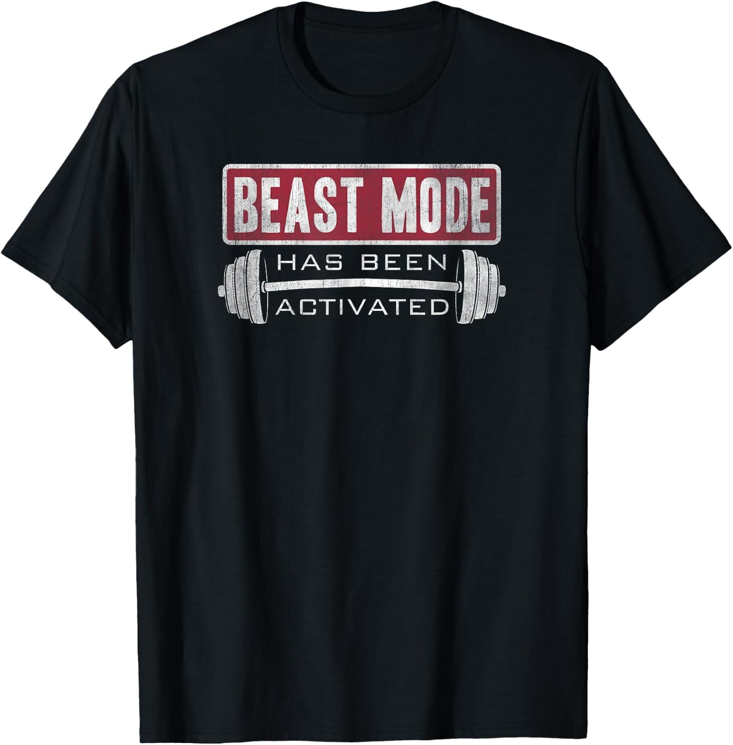 Trendy Gym Beast Mode Has Been Activated Lift T-Shirt - T-Shirt | Black