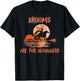 Brooms Are For Beginners Horses Witch Halloween T-Shirt - T-Shirt | Black