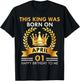 This KING Was Born On April 1 - Happy Birthday Boys Men T-Shirt - T-Shirt | Black