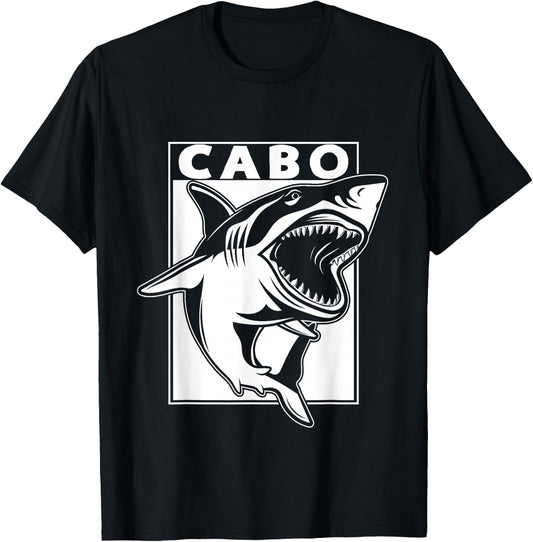 Cabo San Lucas, Mexico Souvneir Shark T-Shirt - T-Shirt | Black