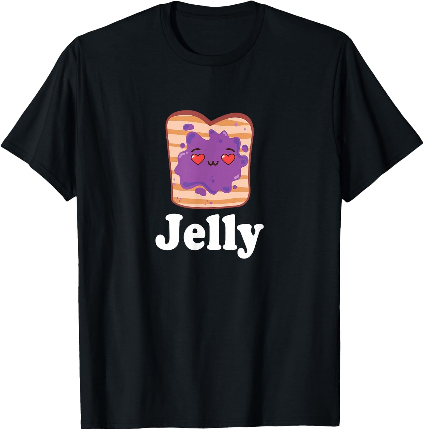 Jelly & Peanut Butter Valentine Him & Her Matching Couple T-Shirt - T-Shirt | Black