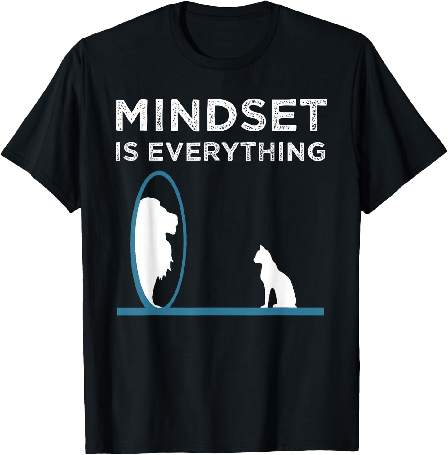 Everything Is Mindset Motivational Quote T-Shirt - T-Shirt | Black