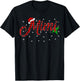 Funny Matching Family Buffalo Plaid Mimi Christmas Pajama T-Shirt - T-Shirt | Black
