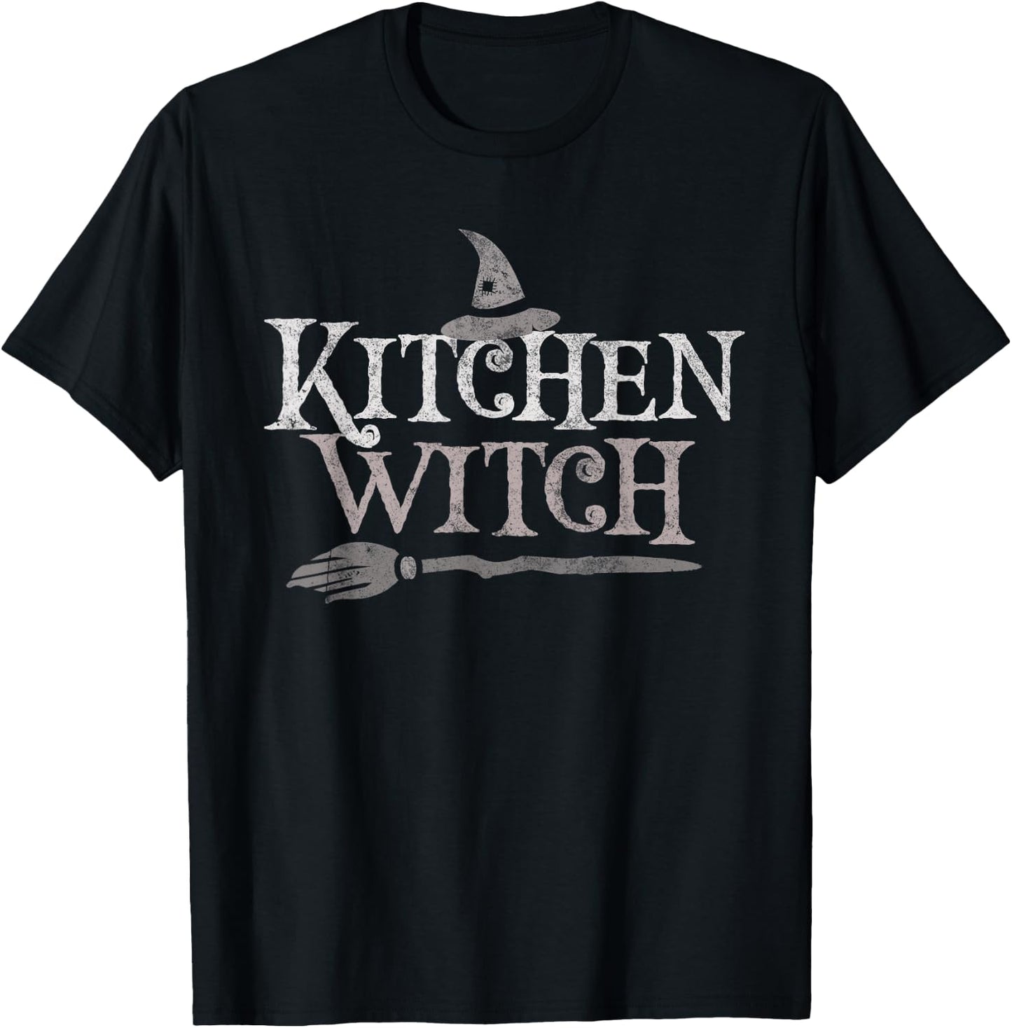 Funny KITCHEN WITCH Costume Chef Crew Cook Squad Cooking T-Shirt - T-Shirt | Black