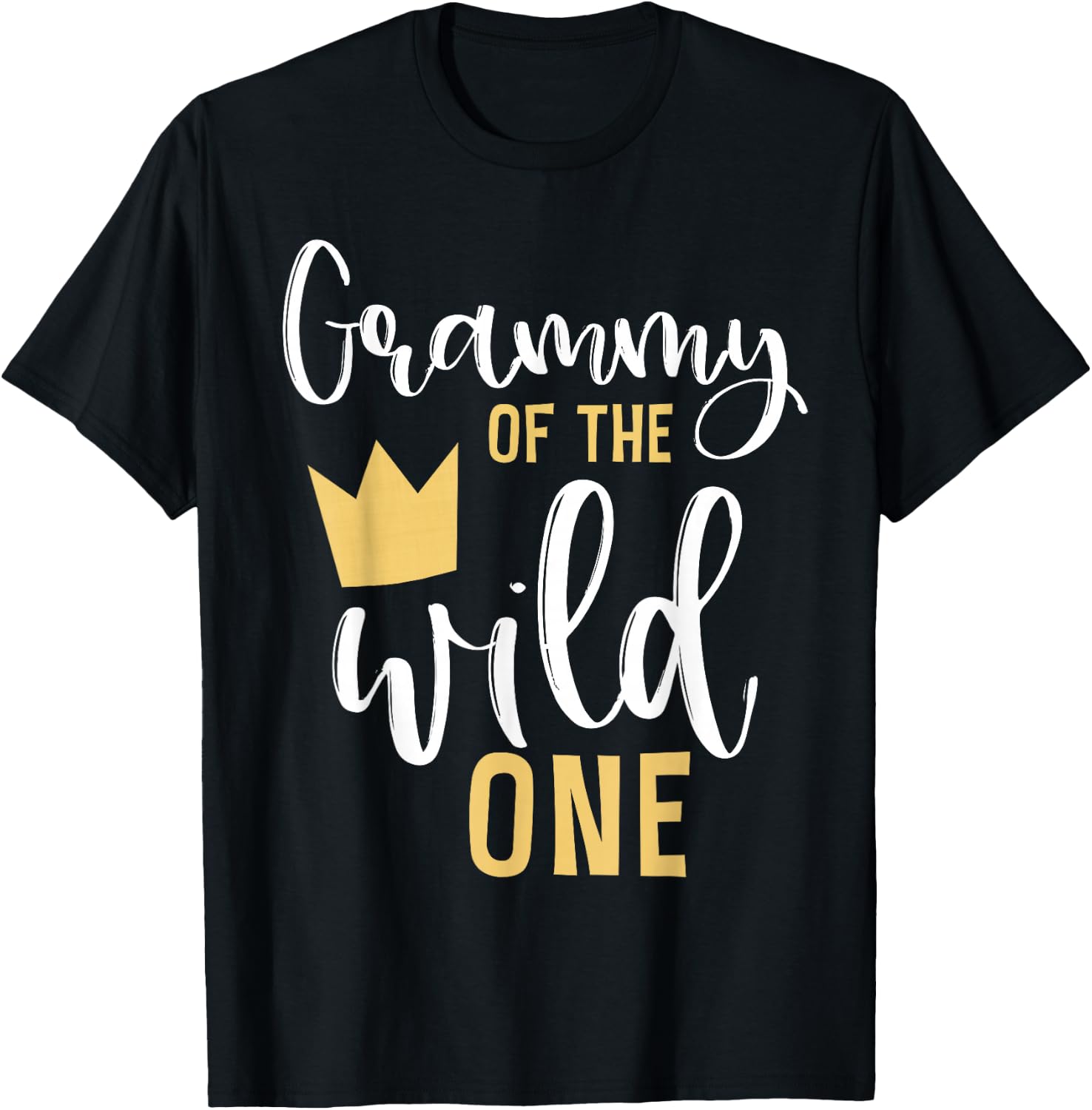 Grammy of the Wild One Matching 1st Birthday First Thing Nan T-Shirt - T-Shirt | Black