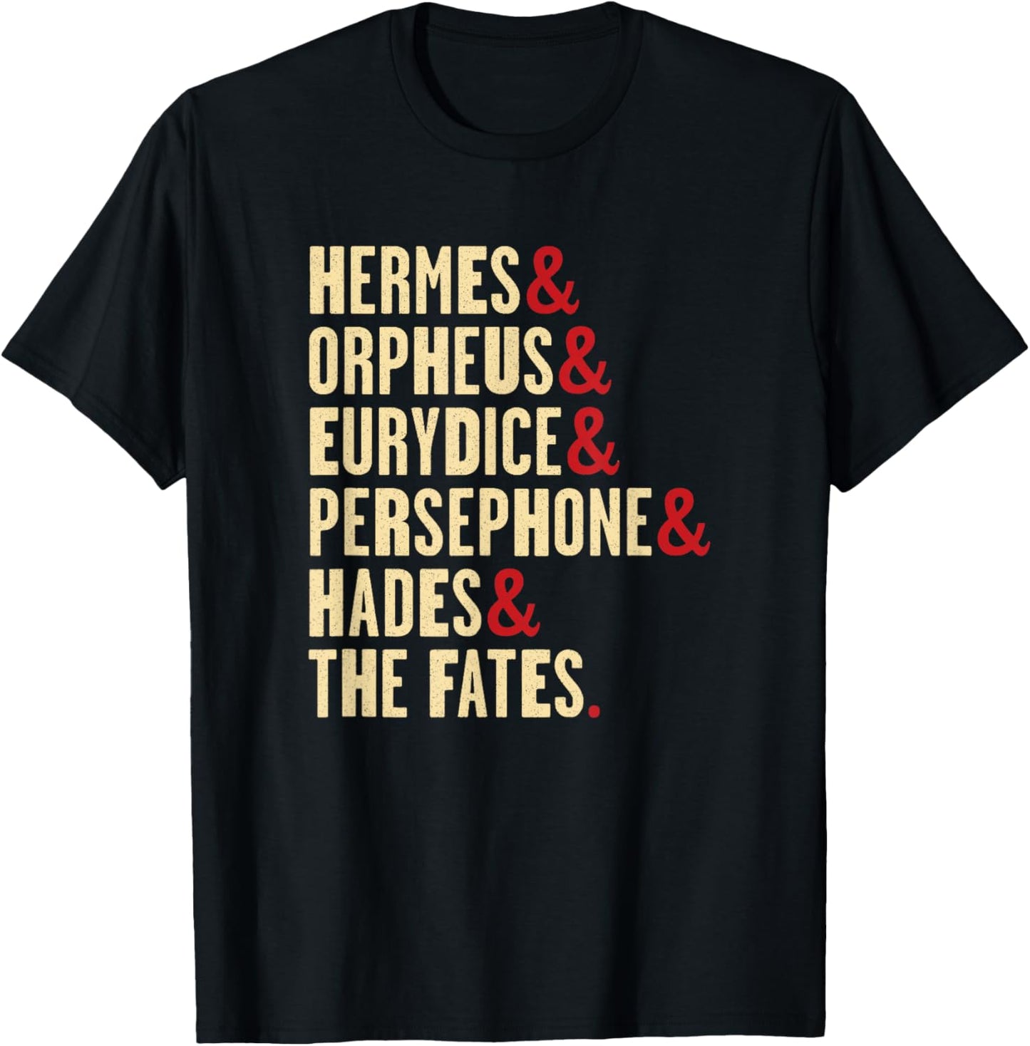 Hades & Persephone & Orpheus & Eurydice - Greek Mythology T-Shirt - T-Shirt | Black