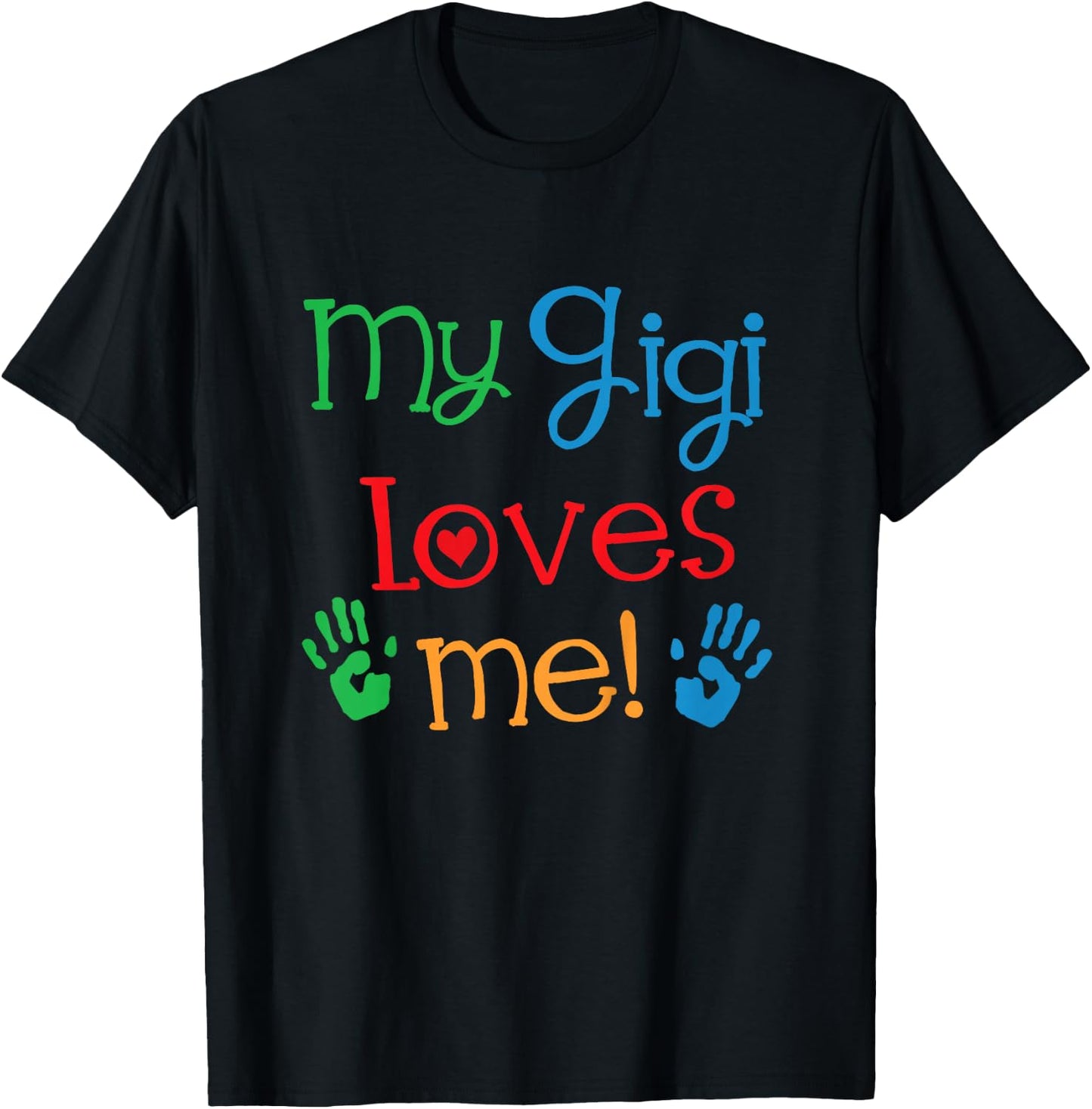 Kids My Gigi Loves Me Grandchild T-Shirt - T-Shirt | Black