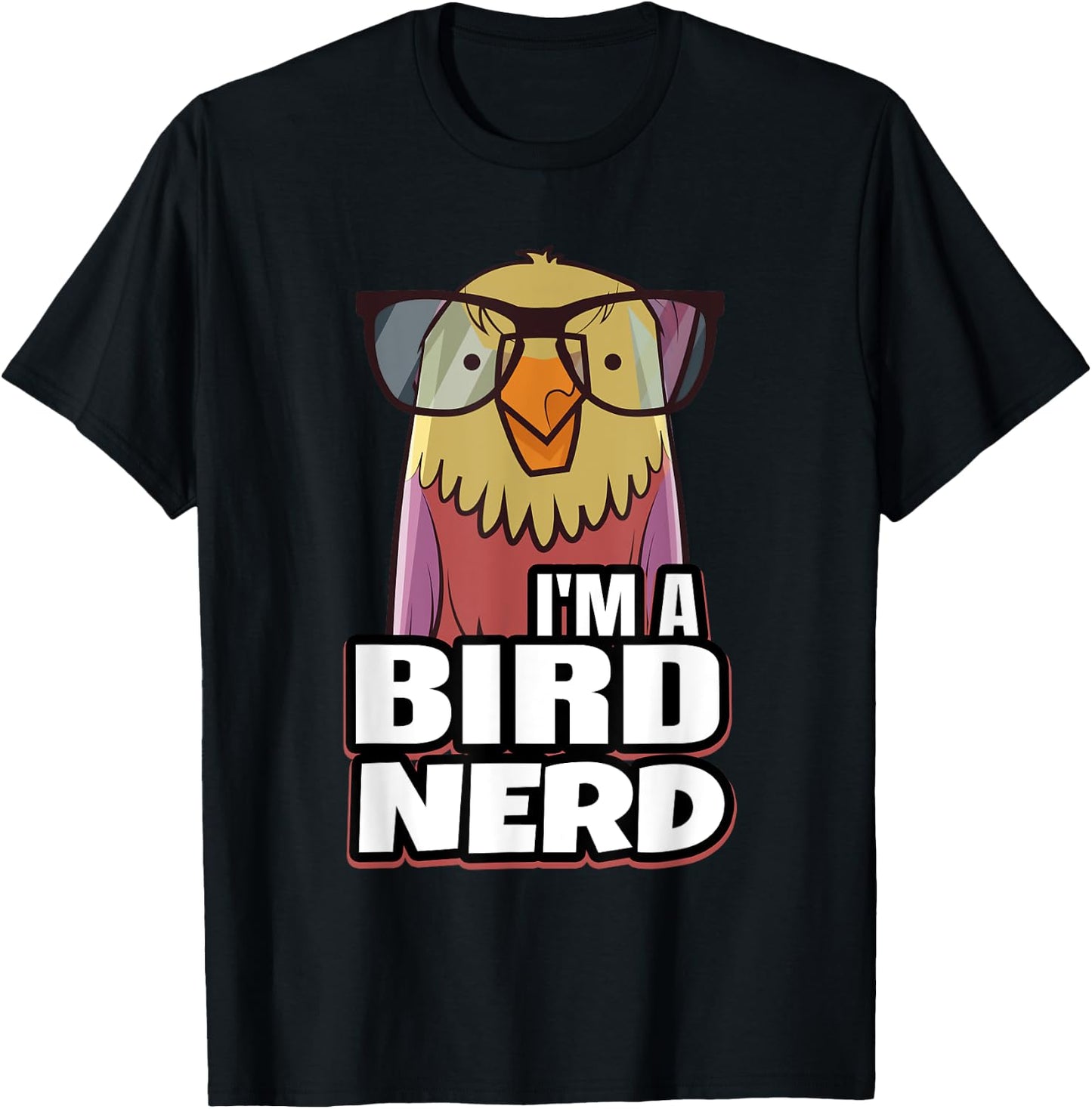BIRD NERD Gifts for Bird nerds & lovers T-Shirt - T-Shirt | Black