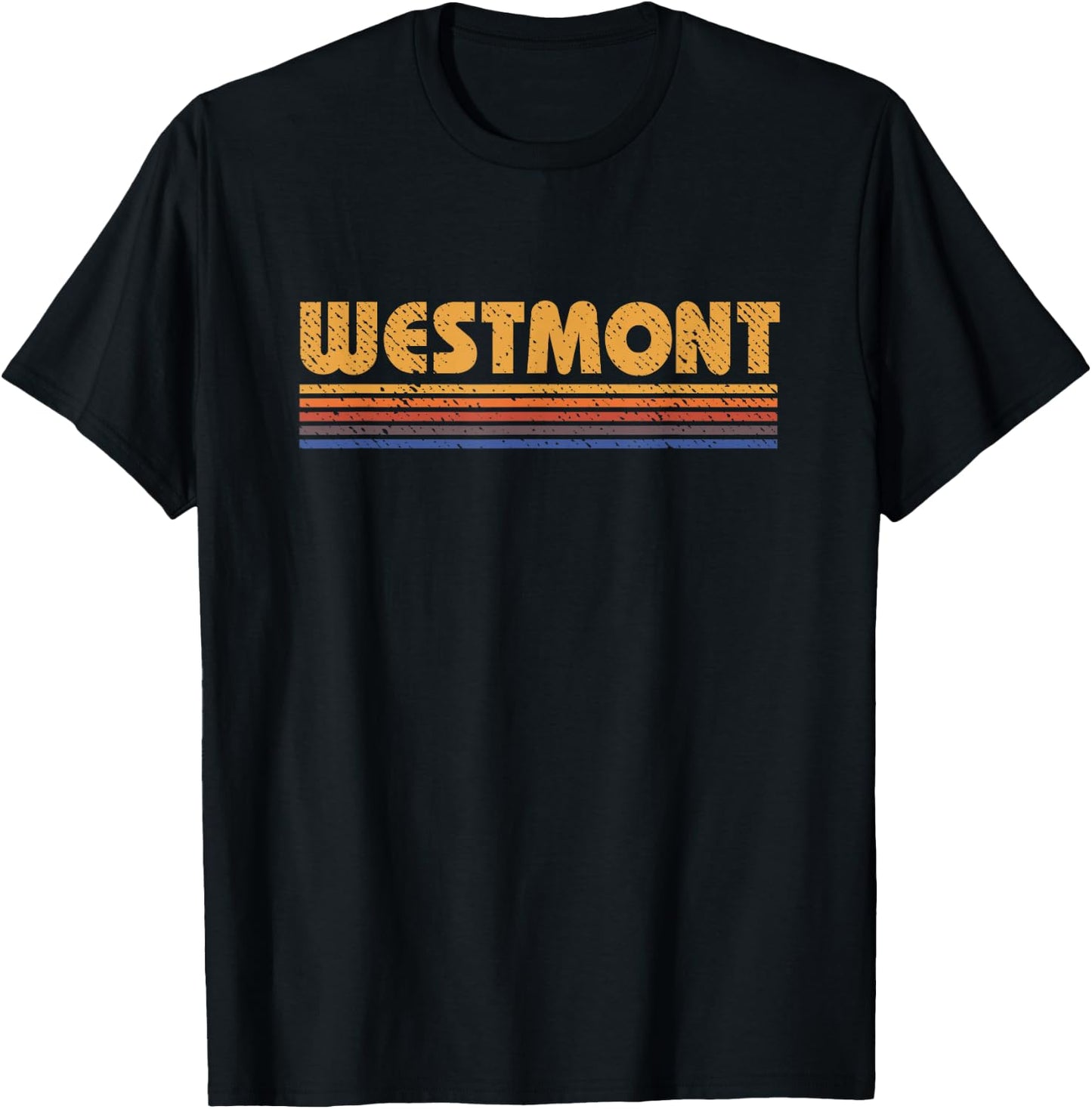 Westmont Retro Style Vintage T-Shirt - T-Shirt | Black