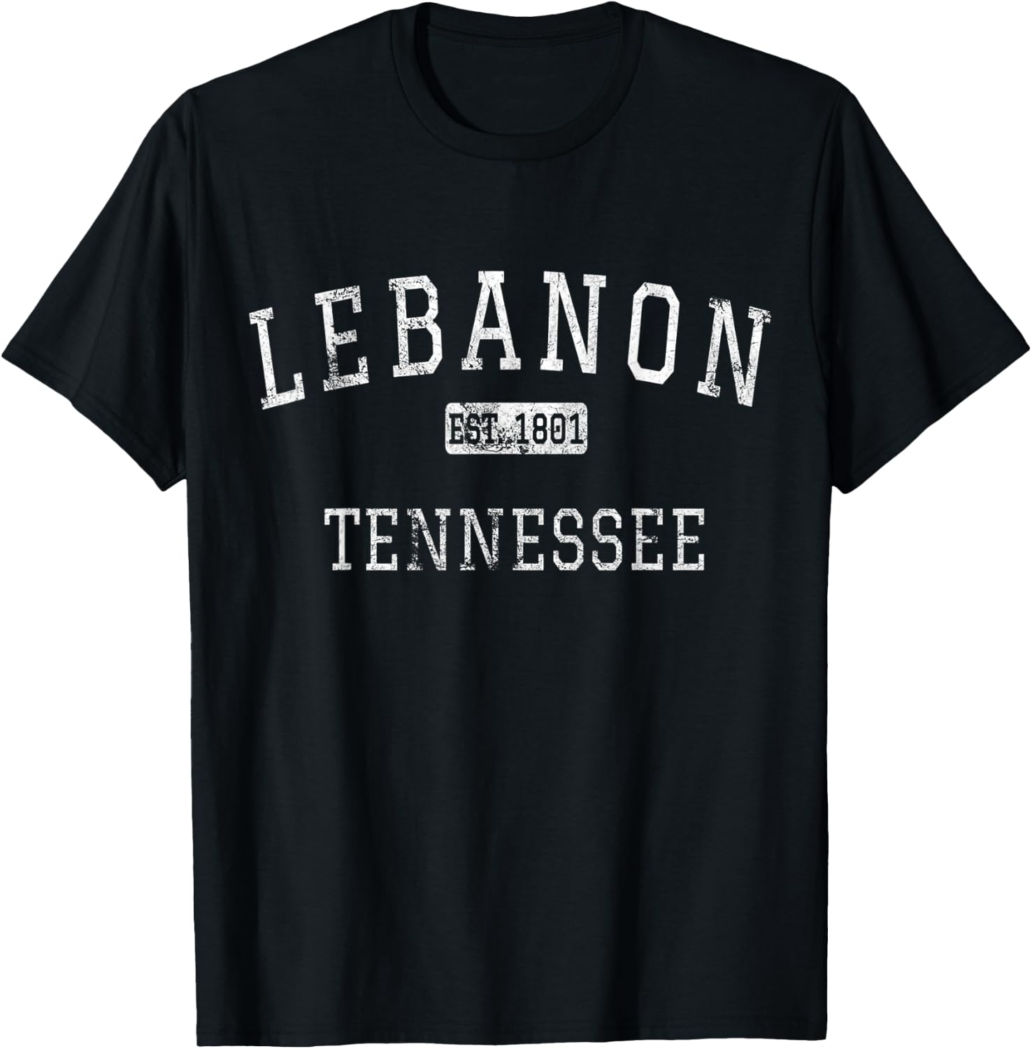 Lebanon Tennessee TN Vintage T-Shirt - T-Shirt | Black